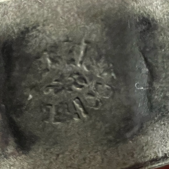 Taxco Mexico Alpaca Copper Enamel Daisy Butterflies Cuff Bracelet Abalone MOP M - Picture 6 of 7